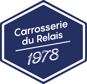 Logo officiel de la Carrosserie du Relais, atelier de carrosserie et peinture automobile fondé en 1978 à Sonceboz, Jura bernois.