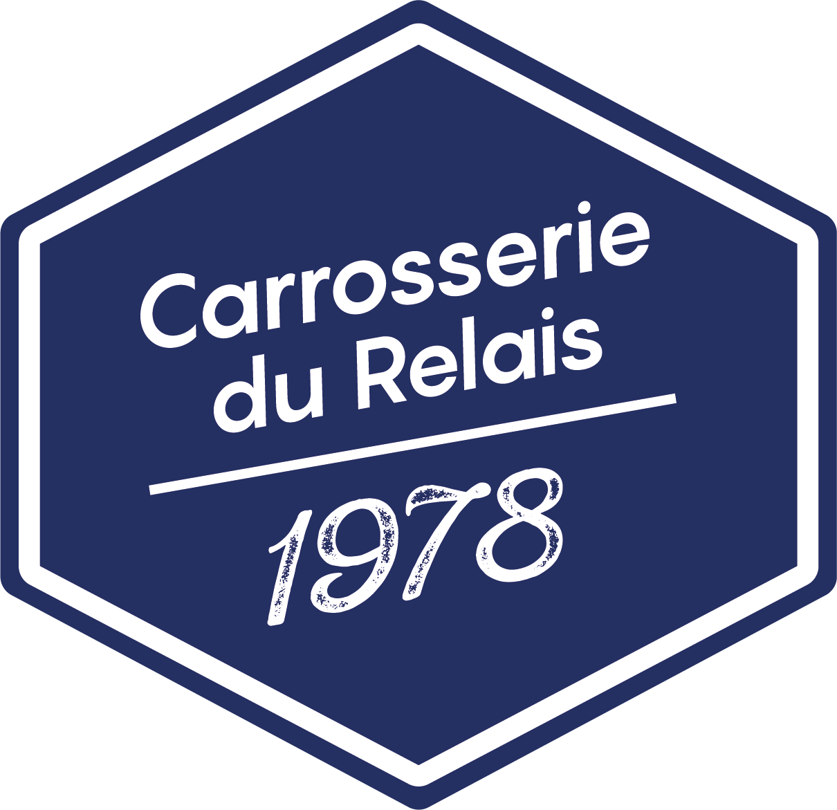Logo officiel de la Carrosserie du Relais, atelier de carrosserie et peinture automobile fondé en 1978 à Sonceboz, Jura bernois.